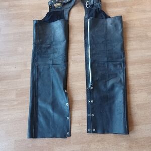 Motorcycle chaps leather size medium